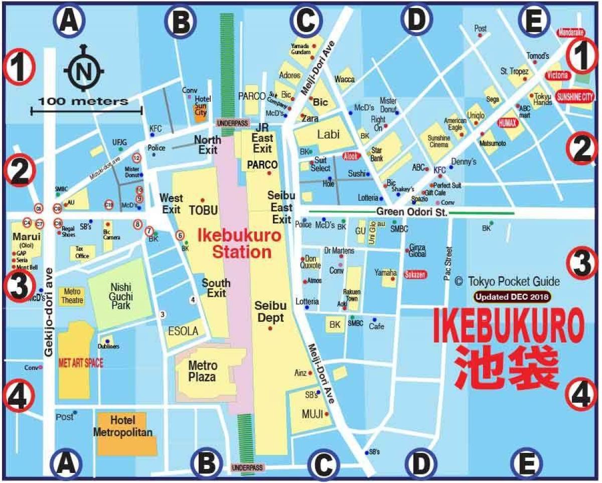 خريطة اكيبوكورو طوكيو
