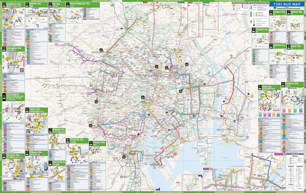 طوكيو باص خريطة