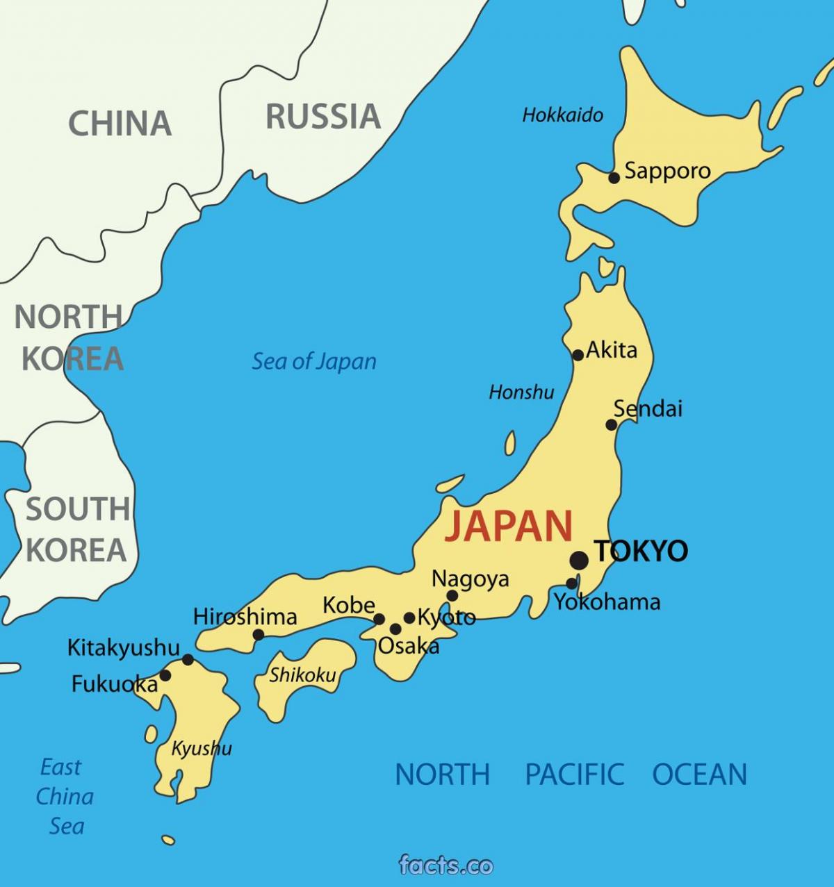 طوكيو خريطة الموقع