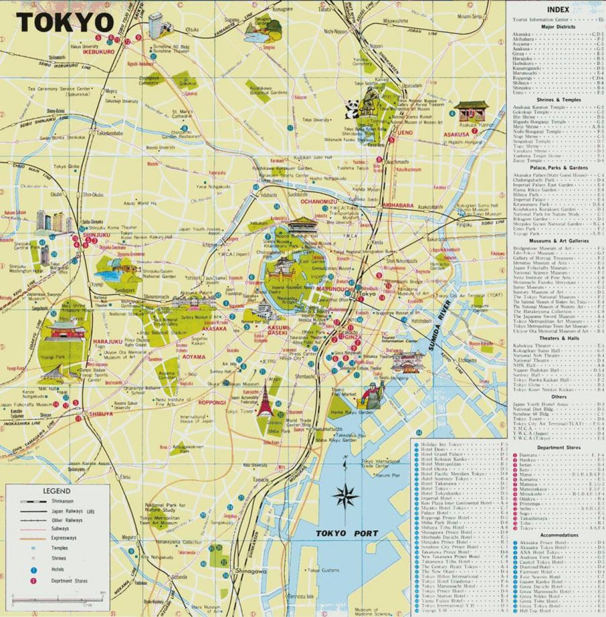 طوكيو دليل خريطة