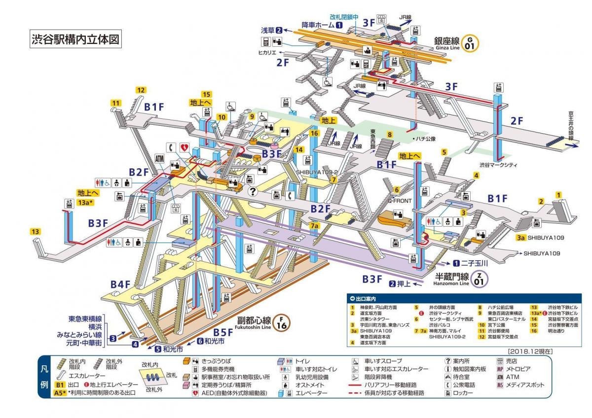خريطة محطة شينجوكو