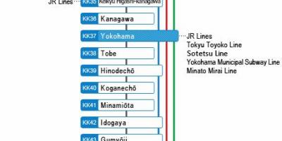 خريطة Keikyu خط