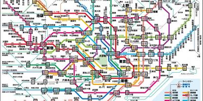 خريطة طوكيو في الصينية