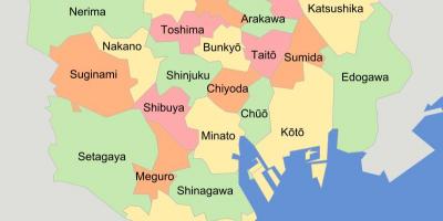 خريطة طوكيو أجنحة