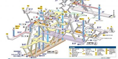 خريطة محطة شينجوكو