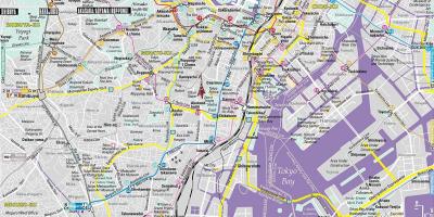 خريطة وسط طوكيو